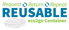 REUSABLE eco2go container